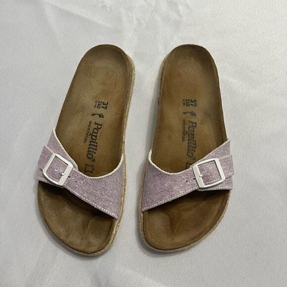 Birkenstock Papillio Madrid Purple Sandals Size 37 Ladies 6 - Picture 2 of 7